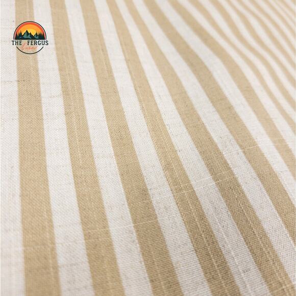 Kentucky Derby Blazer Linen Blend Wide Lapel Preppy Stripes Tan White Size 18 - Picture 16 of 16